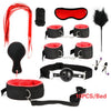 Women Men Porno Sex Handcuffs Nipple Clamps Whip Mouth Gag Sex Mask Anal Plug Bondage Set Sexy Lingerie Toys for Adults