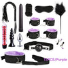 Women Men Porno Sex Handcuffs Nipple Clamps Whip Mouth Gag Sex Mask Anal Plug Bondage Set Sexy Lingerie Toys for Adults