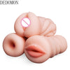 Sex Toys for Men 4D Realistic Deep Throat Male Masturbator Silicone Artificial Vagina Mouth Anal Erotic Oral Sex masculino toy