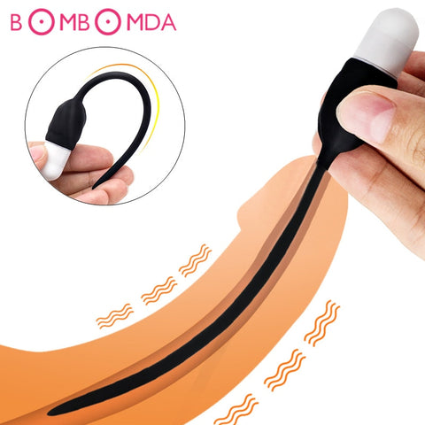 7 Frequency Urethral Vibrator Catheter Penis Plug Sex Toys for Men Vibrating Urethral Plug Penis Insertion Urethra Sound Dilator